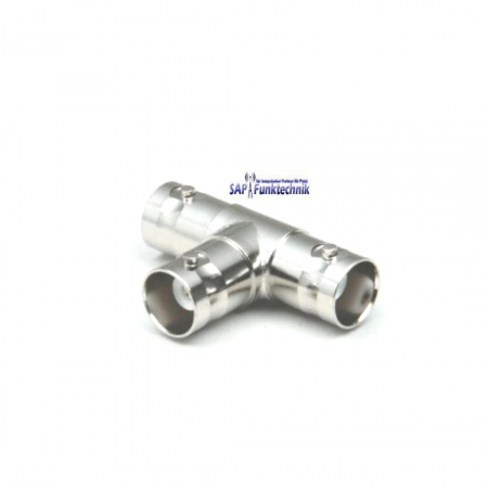 Adapter BNC-T-Stück, 3 x BNC-Buchse